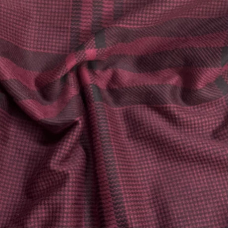 Pound A Metre 3 Metre Luxurious Soft Printed Viscose Jersey - 55"-  (Maroon)