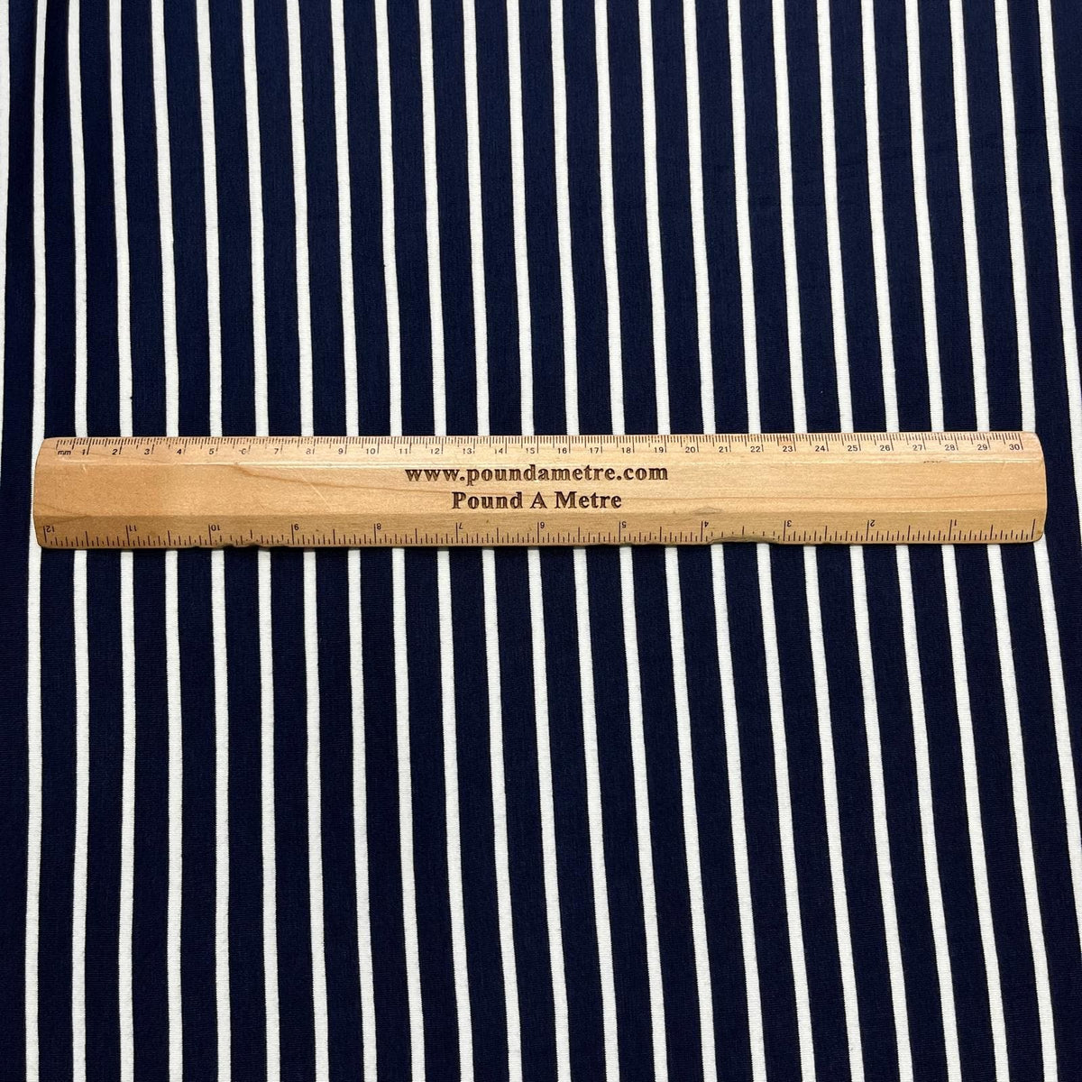 Pound A Metre 3 Metre Luxurious Soft Printed Viscose Jersey - 55"-  (Navy)