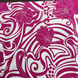 Pound A Metre 3 Metre Luxurious Soft Printed Viscose Jersey - 55"-  (Pink & White)