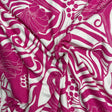 Pound A Metre 3 Metre Luxurious Soft Printed Viscose Jersey - 55"-  (Pink & White)