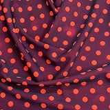 Pound A Metre 3 Metre Luxurious Soft Printed Viscose Jersey - 55"-  (Polka)
