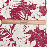 Pound A Metre 3 Metre Luxurious Soft Printed Viscose Jersey - 55"-  (Red & Gold)