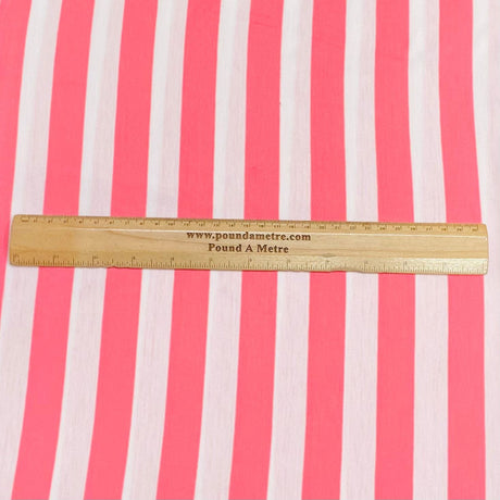 Pound A Metre 3 Metres 3 Metre Luxurious Soft Printed Viscose Jersey - 55"-  (Stripes) (EOL)