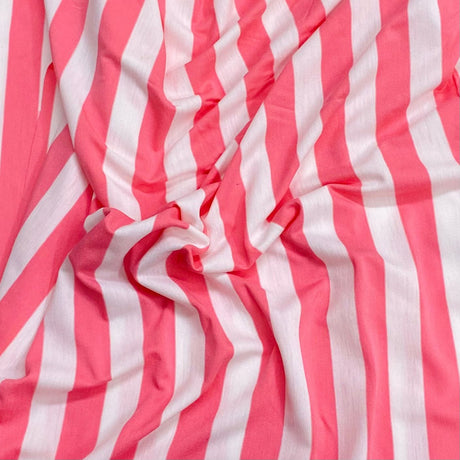 Pound A Metre 3 Metres 3 Metre Luxurious Soft Printed Viscose Jersey - 55"-  (Stripes) (EOL)