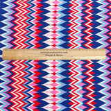 Pound A Metre 3 Metre Luxurious Soft Printed Viscose Jersey - 55"-  (Zigzag)