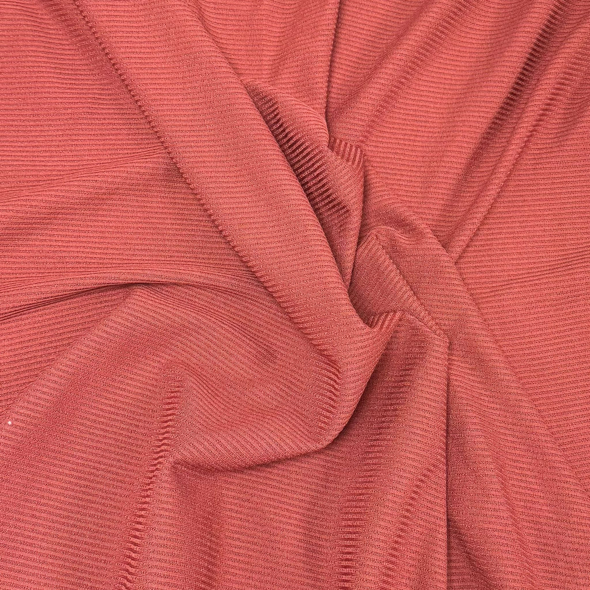 Pound A Metre 3 Metres 3 Metre Luxurious Soft Ribbed Jersey - 55"- (Auburn)