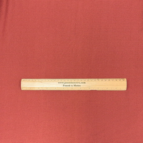Pound A Metre 3 Metres 3 Metre Luxurious Soft Ribbed Jersey - 55"- (Auburn)
