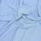 Pound A Metre 3 Metres 3 Metre Luxurious Soft Ribbed Jersey - 55"- (Blue)