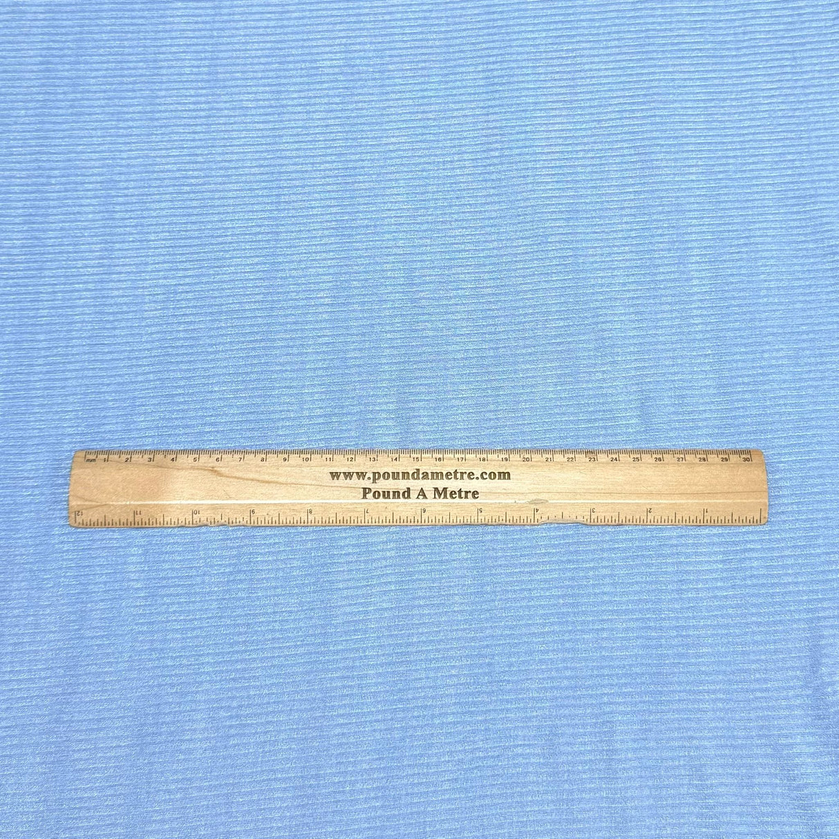 Pound A Metre 3 Metres 3 Metre Luxurious Soft Ribbed Jersey - 55"- (Blue)