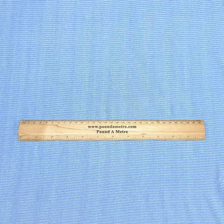 Pound A Metre 3 Metres 3 Metre Luxurious Soft Ribbed Jersey - 55"- (Blue)