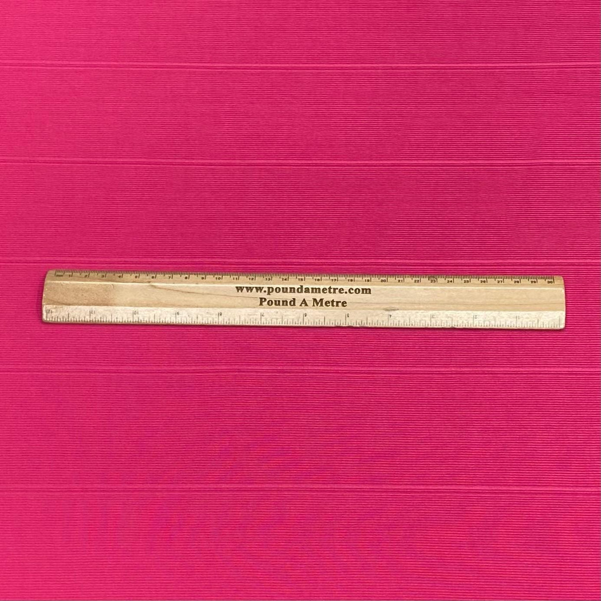Pound A Metre 3 Metres 3 Metre Luxurious Soft Ribbed Jersey - 55" (Bright Pink)