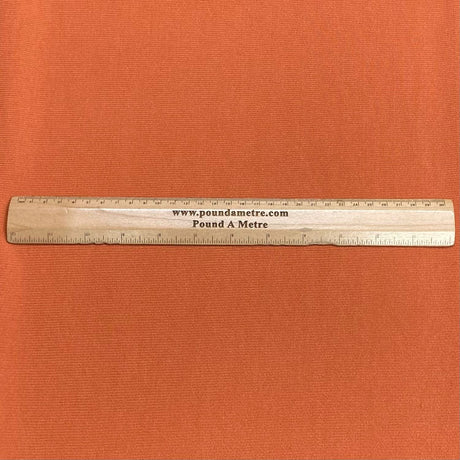 Pound A Metre 3 Metres 3 Metre Luxurious Soft Ribbed Jersey - 55"- (Burnt Orange) (EOL)