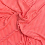 Pound A Metre 3 Metres 3 Metre Luxurious Soft Ribbed Jersey - 55"- (Coral)