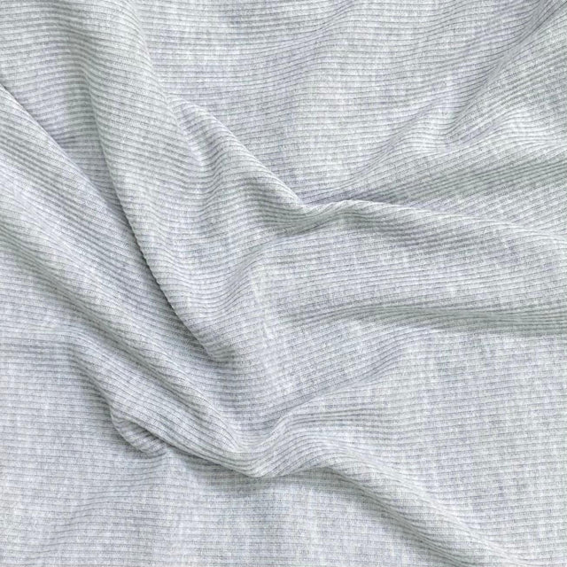 Pound A Metre 3 Metres 3 Metre Luxurious Soft Ribbed Jersey - 55"- (Grey) (EOL)