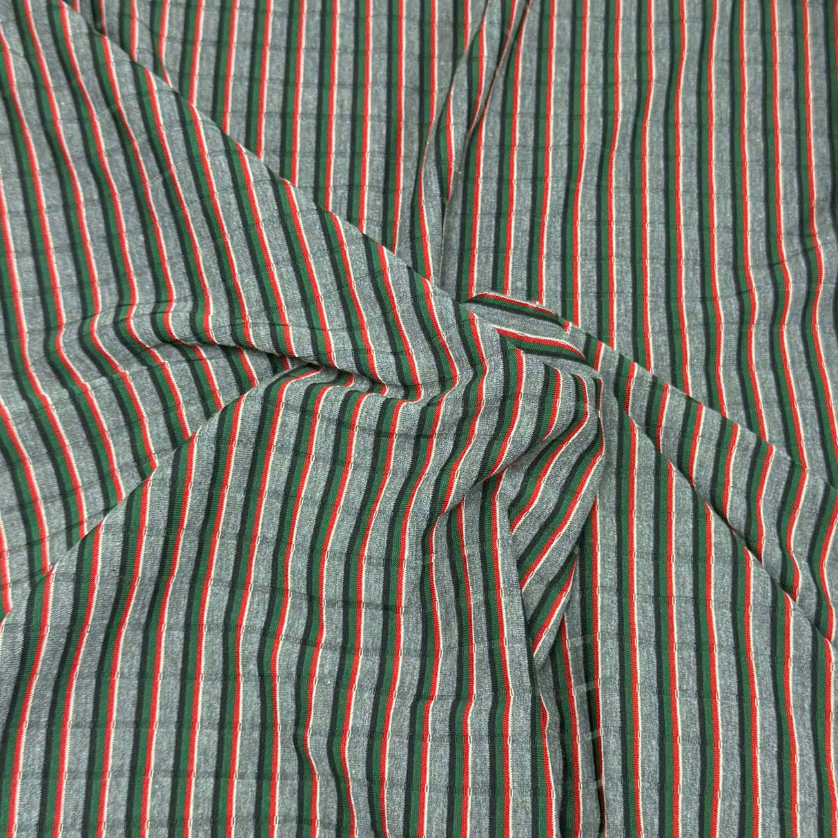 Pound A Metre 3 Metres 3 Metre Luxurious Soft Ribbed Jersey - 55"- (Grey)