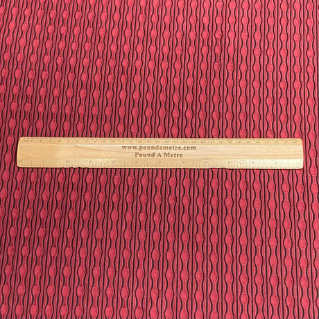 Pound A Metre 3 Metres 3 Metre Luxurious Soft Ribbed Jersey - 55"- (Maroon)