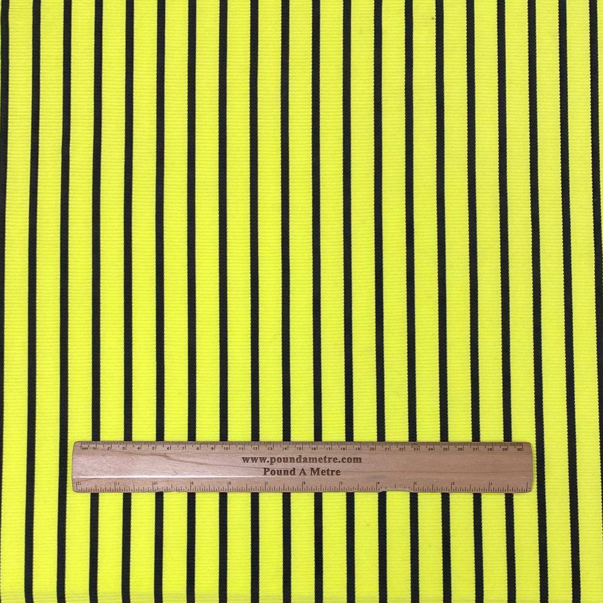 Pound A Metre 3 Metres 3 Metre Luxurious Soft Ribbed Jersey - 55" (Neon)
