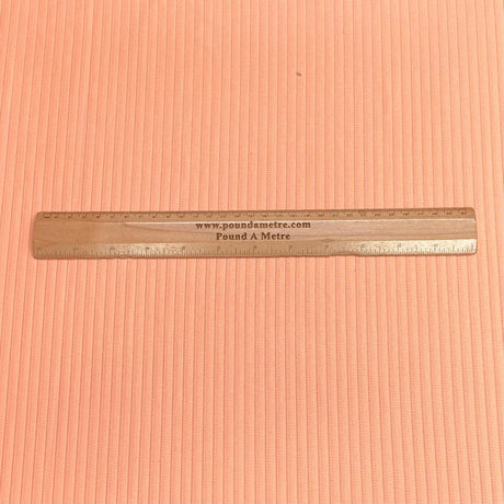 Pound A Metre 3 Metres 3 Metre Luxurious Soft Ribbed Jersey - 55"- (Peach)