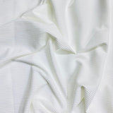 Pound A Metre 3 Metres 3 Metre Luxurious Soft Ribbed Jersey - 55"- (White) (EOL)
