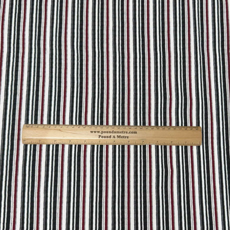 Pound A Metre 3 Metres 3 Metre Luxurious Soft Ribbed Jersey - 55"- (White)