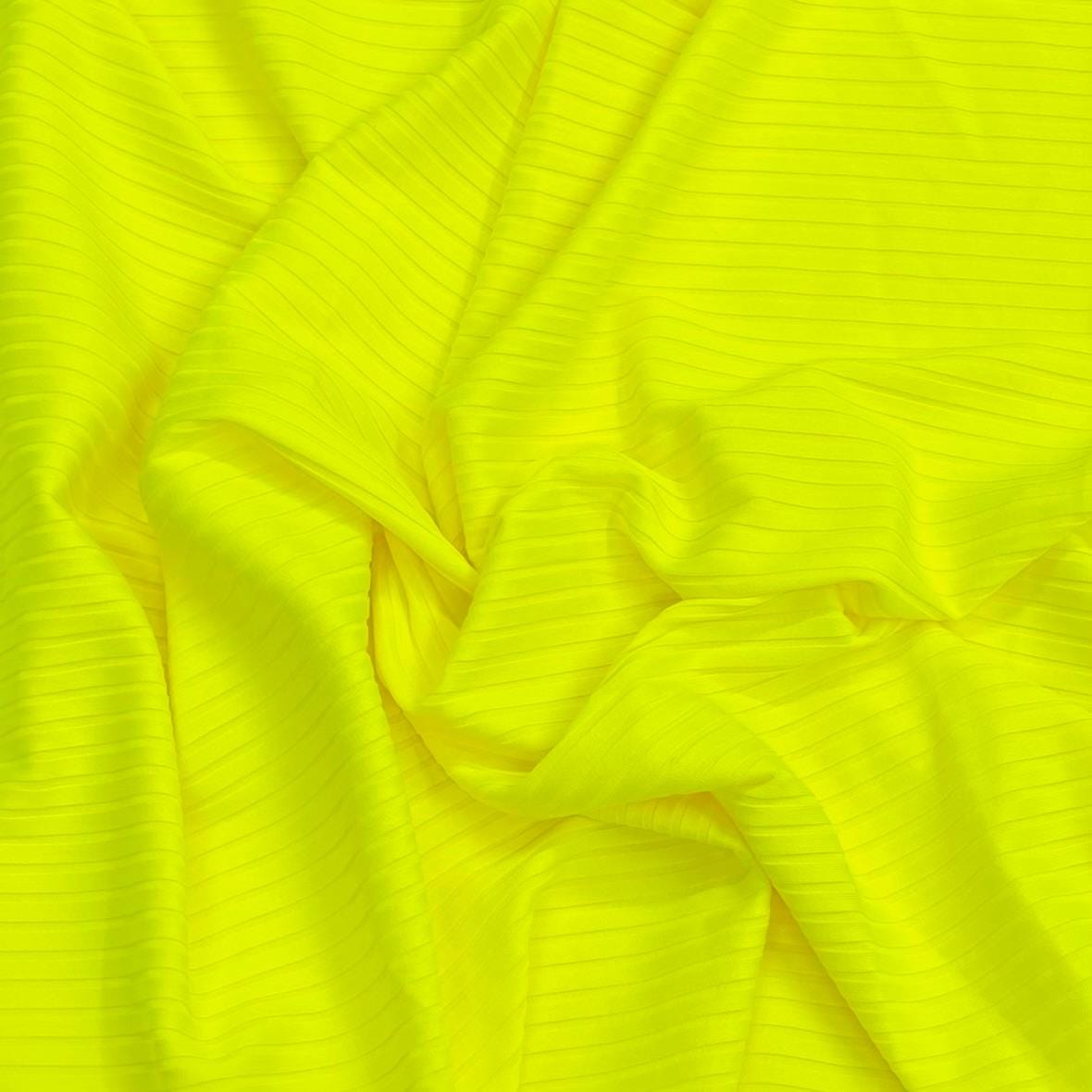 Pound A Metre 3 Metres 3 Metre Luxurious Soft Ribbed Jersey - 55" (Yellow)