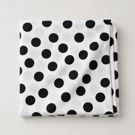 Pound A Metre 3 Metre Luxurious Soft Spots Jersey - 55"- (Large Polka)