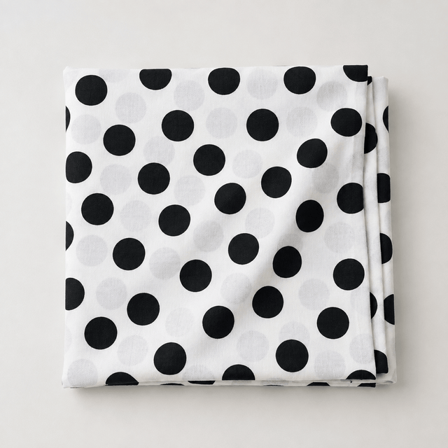 Pound A Metre 3 Metre Luxurious Soft Spots Jersey - 55"- (Large Polka)