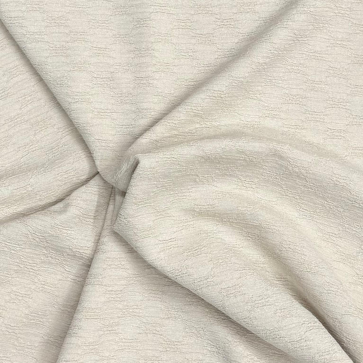 Pound A Metre 3 Metre Luxurious Soft Textured Crepe Jersey - 60"-  (Beige)