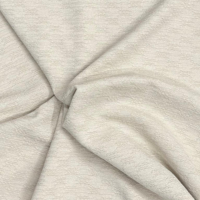 Pound A Metre 3 Metre Luxurious Soft Textured Crepe Jersey - 60"-  (Beige)