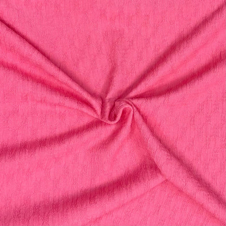 Pound A Metre 3 Metre Luxurious Soft Textured Crepe Jersey - 60"-  (Coral Pink)