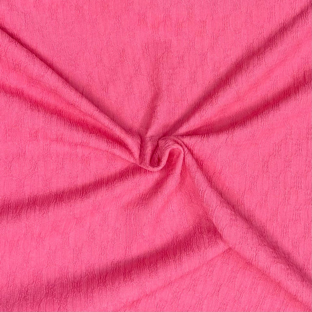Pound A Metre 3 Metre Luxurious Soft Textured Crepe Jersey - 60"-  (Coral Pink)