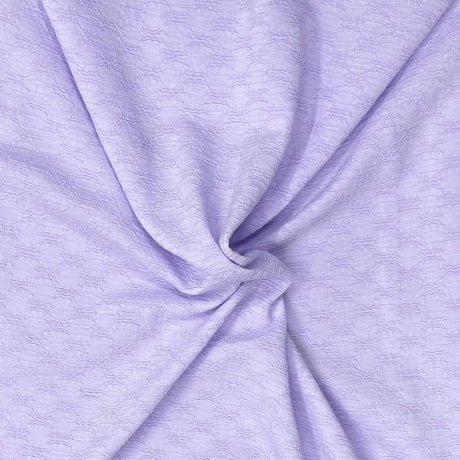 Pound A Metre 3 Metre Luxurious Soft Textured Crepe Jersey - 60"-  (Lilac)