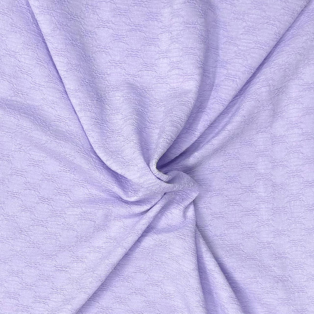Pound A Metre 3 Metre Luxurious Soft Textured Crepe Jersey - 60"-  (Lilac)