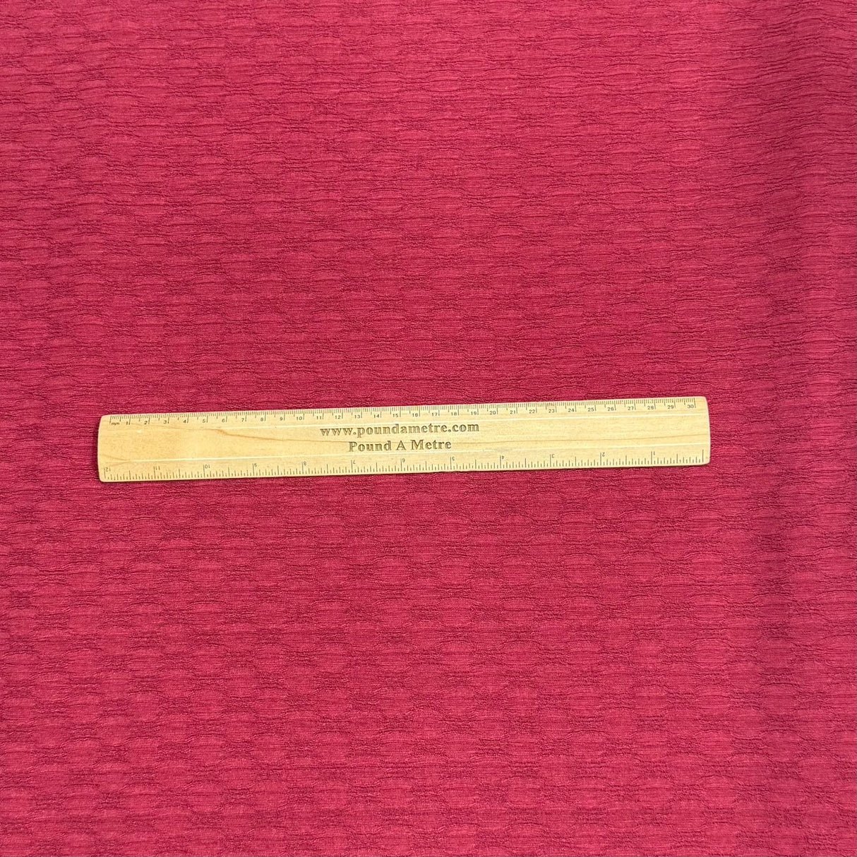 Pound A Metre 3 Metre Luxurious Soft Textured Crepe Jersey - 60"-  (Maroon)