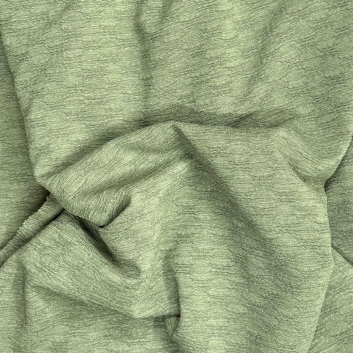 Pound A Metre 3 Metre Luxurious Soft Textured Crepe Jersey - 60"-  (Olive)