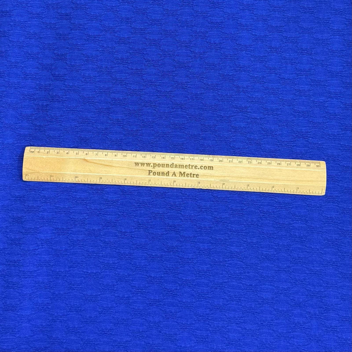 Pound A Metre 3 Metre Luxurious Soft Textured Crepe Jersey - 60"-  (Royal)