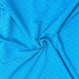 Pound A Metre 3 Metre Luxurious Soft Textured Crepe Jersey - 60"-  (Turquoise Blue)