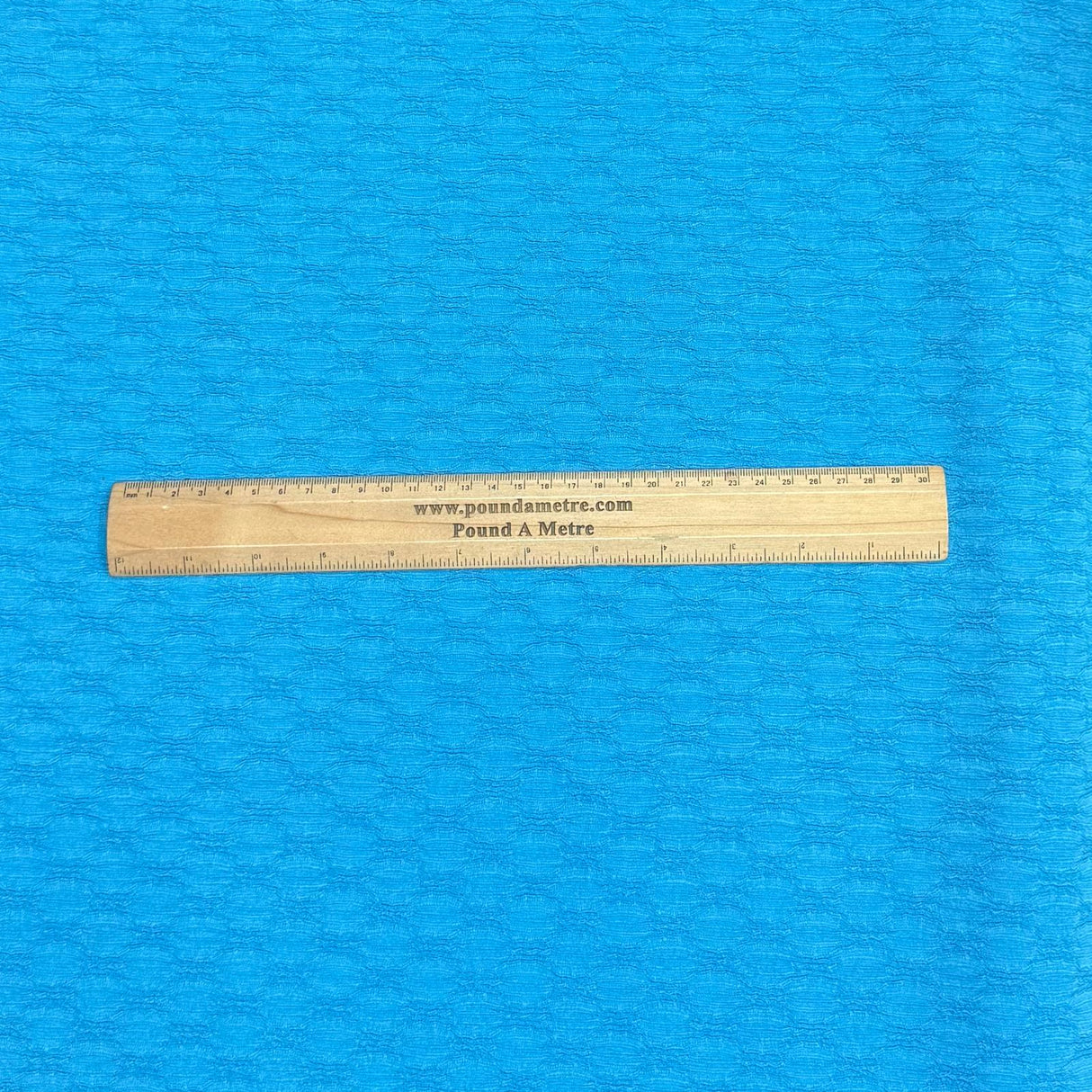 Pound A Metre 3 Metre Luxurious Soft Textured Crepe Jersey - 60"-  (Turquoise Blue)