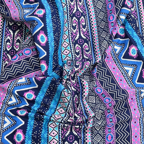 Pound A Metre 3 Metre Luxurious Soft Viscose Jersey - 55"- (Abstract)