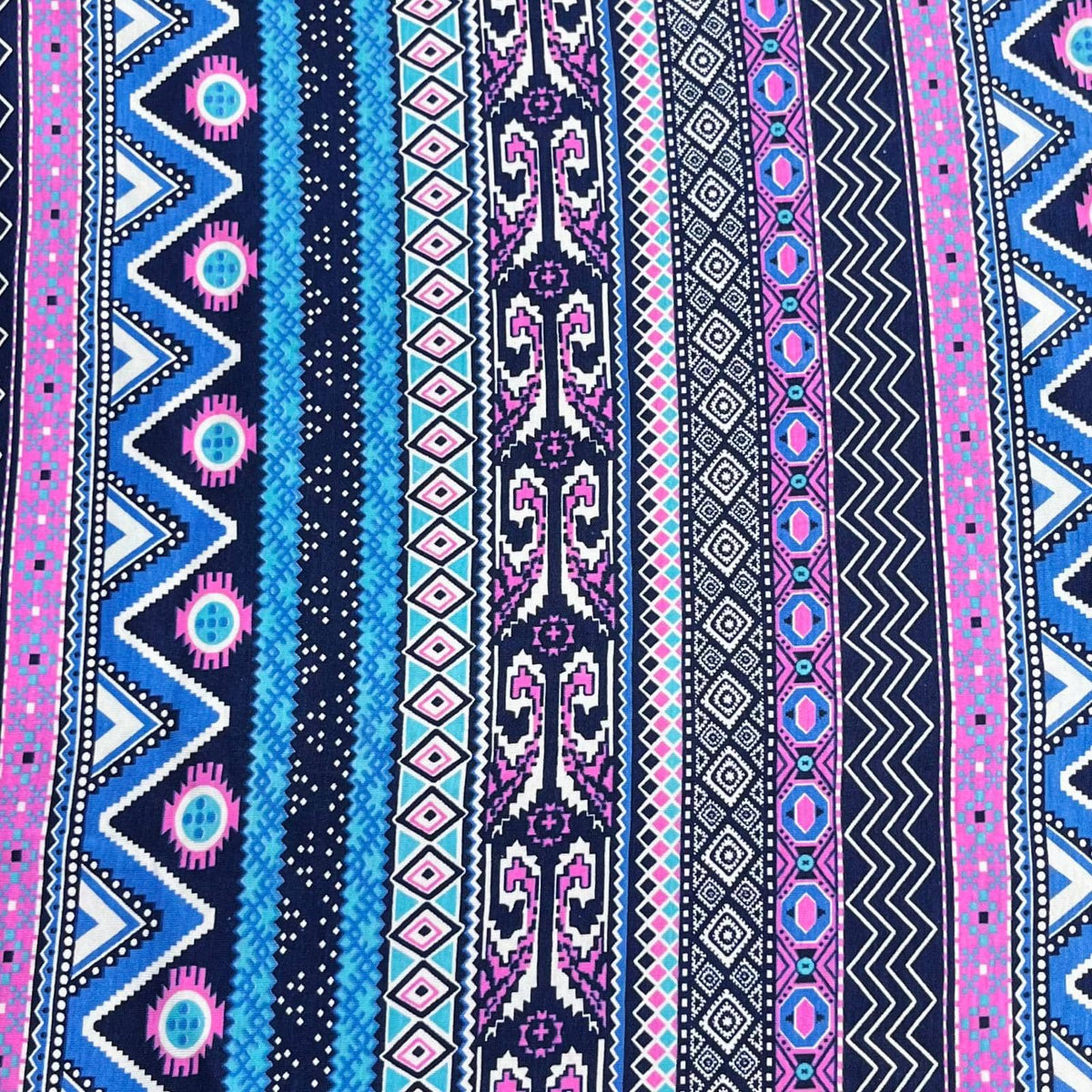 Pound A Metre 3 Metre Luxurious Soft Viscose Jersey - 55"- (Abstract)