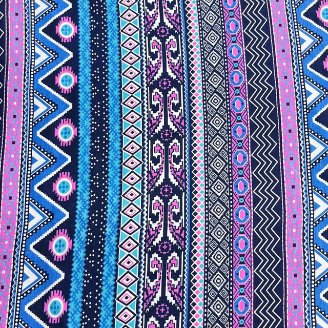 Pound A Metre 3 Metre Luxurious Soft Viscose Jersey - 55"- (Abstract)
