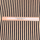Pound A Metre 3 Metre Luxurious Soft Viscose Jersey - 55"- (Black & Brown)