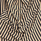 Pound A Metre 3 Metre Luxurious Soft Viscose Jersey - 55"- (Black & Brown)