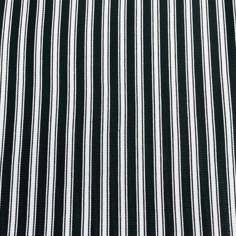 Pound A Metre 3 Metre Luxurious Soft Viscose Jersey - 55"- (Black & Ivory)