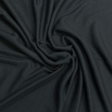 Pound A Metre 3 Metre Luxurious Soft Viscose Jersey - 55"- (Black)