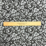 Pound A Metre 3 Metres 3 Metre Luxurious Soft Viscose Jersey - 55"-  (Black Rose)