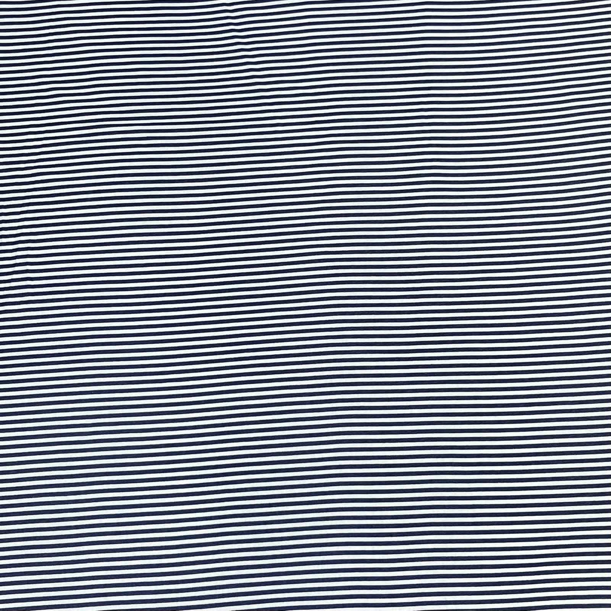Pound A Metre 3 Metres 3 Metre Luxurious Soft Viscose Jersey - 55"- (Black Stripes)