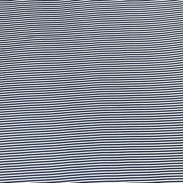 Pound A Metre 3 Metres 3 Metre Luxurious Soft Viscose Jersey - 55"- (Black Stripes)