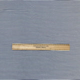 Pound A Metre 3 Metres 3 Metre Luxurious Soft Viscose Jersey - 55"- (Black Stripes)