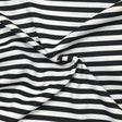 Pound A Metre 3 Metre Luxurious Soft Viscose Jersey - 55"- (Black & White) (Multi Buy)